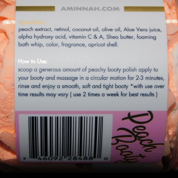 Aminnah Peach Booty Tightening & Lifting Polish New - Picture 4 of 5